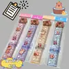 Regla Capibara de Aspecto Elegante 15 cm Regla Linda Goma Suave Regla Dura Regla de Dibujo Papelería para Estudiantes Venta al por Mayor Transfronteriza