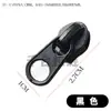 Puxador de zíper curto Não. 5 estilo europeu, curto, espessado, com cordão, rosca invertida, para bolsas, jaquetas, bolsas de exterior, tamanho grande 5 # Puxador