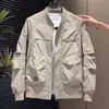 Jaqueta baseball masculina 2025 outono nova marca da moda roupa de trabalho masculina jaqueta aviador estilo retrô americano slim fit para homens