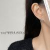 Aretes de Mariposa Estilo Frío de Estilo Medio y Antiguo Vintage Aretes de Hebilla para Oreja Diseño Artístico Retro Francés Sentido Distintivo Joyería para Oreja