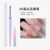 Nuevo juego de 15 pinceles de uñas con degradado transfronterizo, herramienta de dibujo, bolígrafo floreciente, bolígrafo de cristal dentado, venta al por mayor