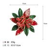 Hongbin Craft Vermelho Flor de Natal Decoração de Árvore de Natal Acessórios Atmosfera de Férias Adereços Laço de Natal Atacado