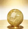 Contas soltas de cristal natural 7a, contas de quartzo rutilado dourado, contas individuais para pulseiras, colares e acessórios de joias DIY atacado