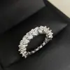 Anel feminino Versa estilo clássico francês luxo leve formato de ovo zircônia diamante banhado a ouro 18k pintura oculta alta retenção de cor anel brilhante