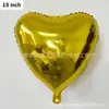 Globos de Papel de Aluminio en Forma de Corazón de 18 Pulgadas Transfronterizos Suministros de Decoración para Bodas San Valentín Globos en Forma de Corazón Habitación de Boda Fabricante Venta al por Mayor