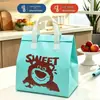 Sacolas de TNT Descartáveis Personalizadas, Sacolas para Embalagem de Takeaway, Sacolas Térmicas de Folha de Alumínio, Embalagens para Milk Tea, Churrasco, Bolo