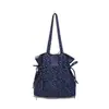 Bolso de hombro nuevo de estilo coreano de nicho con lunares para mujer 2026, moderno y elegante, gran capacidad, bolso tote simple y casual