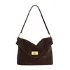 Bolso Cruzado de Cuero Suave Estilo Retro Clásico Estilo Perezoso con Gran Capacidad y Acabado de Alta Gama, Bolso de Hombro Individual para Mujeres que Van al Trabajo