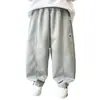 Ropa para niños de comercio exterior para niños 2026 otoño nuevo pantalones deportivos de cachorro estilo coreano modernos geniales pantalones casuales de calle para niños pequeños y medianos