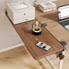 Placa de extensión de escritorio, uso en oficina, no requiere taladro, panel de mesa extensible, soporte de brazo plegable, bandeja para teclado