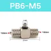 Accesorios de Conexión Rápida Neumáticos Miniatura de Barbilla PC4-M3 M4 PL6-M5 Rosca de Manguera de Aire Recto Codo
