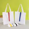 Bolsa de Lona Personalizada Lisa de Algodão Ecológica Bolsa de Mão Espessada com Logo Impresso Publicidade Grande Capacidade Bolsa de Lona Feita Sob Medida