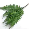 Folhas de samambaia artificiais e plantas verdes para decoração, acessórios para cena de casamento, plantas artificiais para decoração de interiores