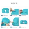 Almohada Inflable, Almohada de Presión Inflable, Almohada Portátil en Forma de U de Presión para Viajes al Aire Libre, Almohada para el Cuello para Siestas en la Oficina, Almohada Perezosa