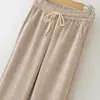 Jeans Mom Reto Estiloso Anos 50 Outono/Inverno 2026 Calças Casuais Femininas Roupas para Mulheres de Meia-Idade e Idosas Calças Largas de Perna Larga