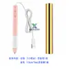 Pluma de Estampado en Caliente Calentada Pequeña Portátil DIY Cuero Papel Arte Herramienta de Pluma de Estampado en Caliente Cabezal Intercambiable USB Nuevo Set de Plumas de Lámina Dorada
