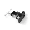 Base de Metal con Cuentas de Vidrio Doble Micrófono para Transmisión en Vivo Accesorios de Soporte de Brazo Móvil de Escritorio Soporte Antivibratorio para Micrófono Clip Fijo en Forma de I