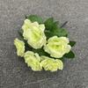 Rosas Simuladas de 7 Cabeças, Buquê para Salão de Casamento, Decoração Pastoral, Flor Falsa para Caminho de Flores, Decoração de Mesa, Arranjo Floral