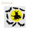 Calcomanías de Gel para Ventana de Halloween Juguetes para Niños Gel Suministros para Vacaciones Calcomanías para Refrigerador Pared Lisa