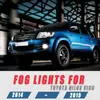 Ensamblaje de luz antiniebla delantera aplicable a Toyota 12 13 14 15 16 año Hailax VIGO lámpara de palanca de seguro electrochapada