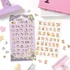 Serie de Pegatinas de Hoja Aventura Linda Yue Zhen Dibujos Animados Lindos Diario Decoración DIY para Funda de Teléfono Pegatinas Guka