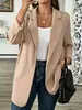 Transfronterizo Europeo y Americano 2026 Amazon Y2 Mujer Nuevo Primavera, Otoño, Invierno Moda Sólido Color Profesional Blazer