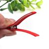 3.5/5cm pinza para el cabello todo incluido DIY hecho a mano color horquilla doble pinza de pico de pato tocado para niños accesorios para el cabello de cinta de color caramelo