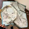 Pañuelo pequeño cuadrado de seda estilo chino para mujer, pañuelo para la cabeza para primavera, otoño y verano, para combinar con blusas, protector de cuello, estilo fino, adecuado para madres