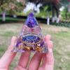 Vendas Diretas da Fábrica Comércio Exterior Transfronteiriço Bola de Cristal Resina Pirâmide Ornamentos Artesanato de Cascalho Atacado Decoração para Casa