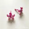 Accesorios de cuentas de flor de trompeta de arcilla suave de colores hechos a mano, flor de campana, flor de plumeria, componentes de joyería hechos a mano mini DIY simulados