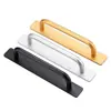 Manija para puerta corredera directa de fábrica sin taladro, accesorios de ferretería para puertas y ventanas de decoración del hogar de aleación de aluminio, manija de montaje superficial para puerta de gabinete