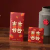Creativos Sobres Rojos de Boda 2026, Bolsas Especiales de Sobres Rojos para Boda, Mini Sobres Rojos de Boda para Bloquear la Puerta, Pequeños Sobres Rojos con el Carácter de Felicidad