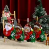 Tela navideña nueva transfronteriza pequeño colgante decoración colgante de árbol de Navidad muñeco colgante de árbol de franela decoración colgante regalo