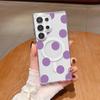 Capa de Celular Magnética Transparente com Bolinhas Simples de Comércio Exterior Adequada para Samsung S26, Sensação Doce e de Alto Padrão, Capa Transparente Anti-Queda S25