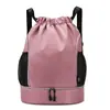 Bolsa de Basquete Masculina Mochila Esportiva com Separação Seca e Úmida Mochila de Tecido Oxford Espesso Bolsa de Treinamento de Futebol Bolsa Impermeável para Natação