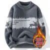 Suéter Gola Alta para Homens, Novo Estilo Outono e Inverno, Camada Base de Lã Falsa de Vison Espessa, Roupa Quente de Inverno para Adolescentes