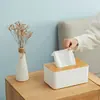 Tapa de Madera Caja de Pañuelos Transfronteriza Caja de Pañuelos para el Hogar Sala de Estar Caja de Pañuelos Restaurante Hotel Caja de Almacenamiento Regalo Publicitario Logo