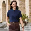 Camisa Polo Rayada Bicolor de Seda de Hielo Ropa de Trabajo al por Mayor Publicidad de Empresa Manga Corta Personalizada Ropa de Trabajo de Negocios de Alta Gama