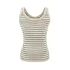 Chal de punto sin mangas con cuello en U estilo Puro Deseo Moda Nueva Primavera 2026 Versátil Ajustado Casual para Mujer