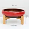 Macetas de Cerámica para Suculentas con Esmalte de Horno de Colores de 10 Pulgadas, Creativas para Interiores, Escritorio, Adornos de Bonsái, Macetas de Cerámica Transfronterizas para Jardinería