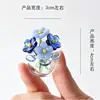 Zibo Glaseado Mini Ramo de Flores Artificiales Adorno de Flores de Vidrio Jarrón Artesanía de Flores Preservadas Decoración de Escritorio Regalo
