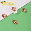 Joias de unha de Natal novas transfronteiriças atacado fofo desenho animado chapéu tridimensional floco de neve idoso diy decoração de unha