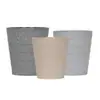 Macetas de Plástico Rayadas Horizontalmente Engrosadas en Varios Colores y Tamaños, Ligeras y Duraderas, Adecuadas para Plantas y Flores Artificiales, Macetas Decorativas Versátiles