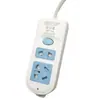 Placa de cobre inalámbrica 2 m 3 m 5 M 8 m 2500W 134 con interruptor puerta de seguridad enchufe de 7 orificios