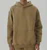 Nova Jaqueta Moletom com Capuz Cor Sólida Tendência Ombro Caído Forrada com Fleece Solta para Outono e Inverno para Homens e Mulheres em Estoque Atacado