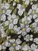 Novo Estilo Chinês E-commerce Mais Vendido Vestido Fresco com Margaridas em Relevo Roupa de Alta Densidade Feita de Tecido Jacquard de Poliéster