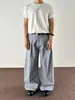 Venta Directa de Fábrica Pantalones Casuales Rectos Sueltos para Hombre Verano 2026 Diseño Plisado Caída Amplia Pierna Larga hasta el Suelo