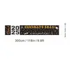 Banner transfronterizo de la nueva temporada de graduación, Amazon, negro y dorado, decoración para fiesta de graduación, decoración de aula, pancarta de ambiente, tela colgante