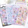 Pegatinas Divertidas de Relieve Estéreo de Dibujos Animados Pegatinas de Relieve 3D Piedra Preciosa Cristal Diamante Pegatinas Decorativas Lindas para Niños