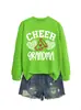 CHEER suéter cómodo holgado talla extra para mujer estampado de leopardo con patrón de corazón comercio exterior transfronterizo Amazon venta al por mayor